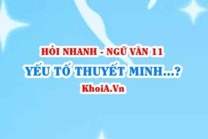 Yếu tố thuyết minh, miêu tả, tự sự và nhan đề trong văn bản nghị luận? Ngữ Văn lớp 11